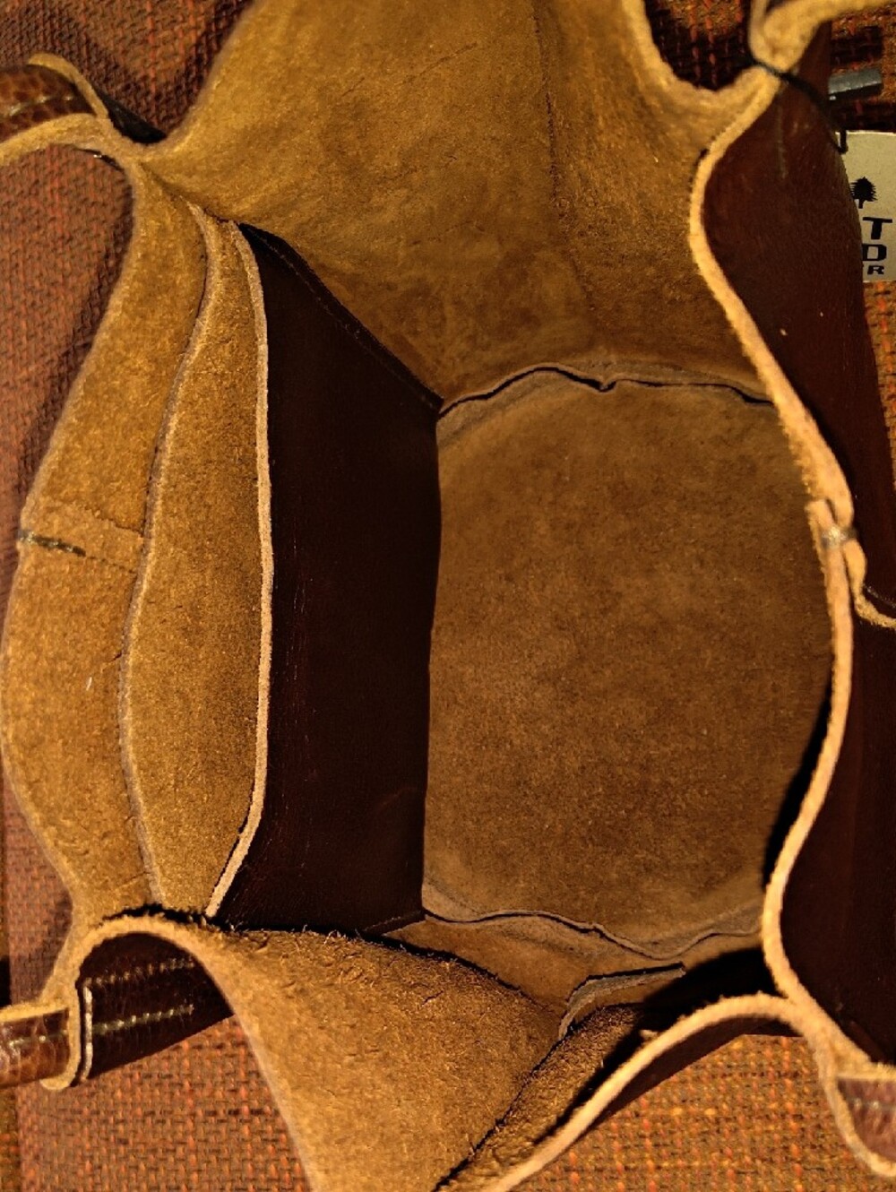 Portland Leather 'Almost Perfect' Devan Bucket Tote In Coldbrew (Classic Size) - Picture 6 of 8